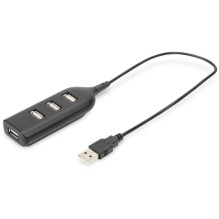 DIGITUS USB 2.0 šakotuvas 4-Port Juoda