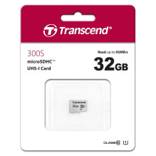 Transcend 300S / 32GB Micro SDHC 10 klasė