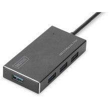 DIGITUS DA-70240-1 Hub 4-port USB 3.1 Black DIGITUS DA-70240-1 Hub 4-port USB 3.1 Black
