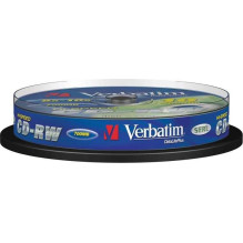Verbatim CD-RW 700MB 8-12x Cake Box 10 Verbatim CD-RW 700MB 8-12x Cake Box 10