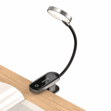 „Baseus“ mini LED skaitymo lempa su segtuku, pilka (DGRAD-0G)