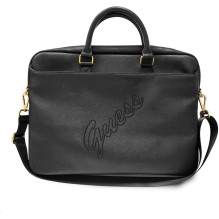 Guess „Saffiano Vintage Script“ kompiuterio krepšys, 15/16 colių, juodas GUE001235-0 Guess „Saffiano Vintage Script“ kompiuterio krepšys, 15/16 colių, juodas GUE001235-0