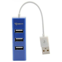 Sbox H-204 4 Ports Blueberry blue
