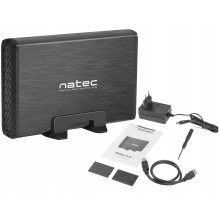 Natec External HDD Enclosure RHINO 3.5" Black NKZ-0448 Natec External HDD Enclosure RHINO 3.5" Black NKZ-0448