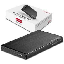 „Axagon“ išorinis HDD SSD korpusas 2,5 colio USB 3.0, juodas EE25-XA6 „Axagon“ išorinis HDD SSD korpusas 2,5 colio USB 3.0, juodas EE25-XA6
