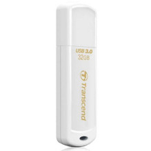 Transcend JetFlash 730 32GB USB 3.0 baltas Transcend JetFlash 730 32GB USB 3.0 baltas