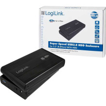 „Logilink“ išorinis kietojo disko korpusas 3,5 colio SATA, juodas UA0107 „Logilink“ išorinis kietojo disko korpusas 3,5 colio SATA, juodas UA0107
