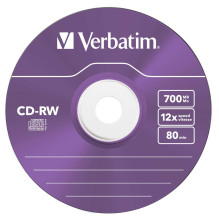 Verbatim CD-RW Colour 12x 700 MB 5 pcs
