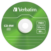 Verbatim CD-RW Colour 12x 700 MB 5 pcs