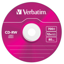 Verbatim CD-RW Colour 12x 700 MB 5 pcs