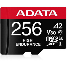 Adata High Endurance 256GB micro SDXC Class 10 + Adapter