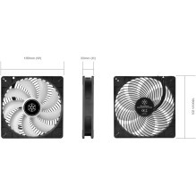 Silverstone Air Penetrator 184i ARGB 180mm Case Fan SST-AP184i-ARGB Silverstone Air Penetrator 184i ARGB 180mm Case Fan SST-AP184i-ARGB