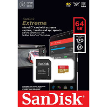 Sandisk Micro SDXC 64GB 10 klasės PAMSADSDG0334