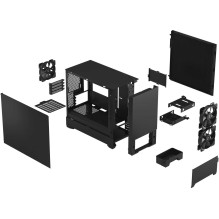 Fractal Design Pop Mini Silent Black Solid korpusas Fractal Design Pop Mini Silent Black Solid korpusas