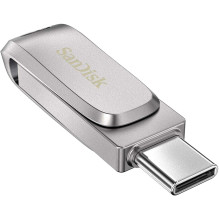 Sandisk 128GB Ultra Dual Drive Luxe USB 3.1 / USB-C Silver Sandisk 128GB Ultra Dual Drive Luxe USB 3.1 / USB-C Silver