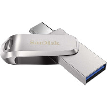 „Sandisk Ultra Dual Drive Luxe“ 256 GB USB 3.1 / USB-C, sidabrinė