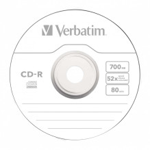 Verbatim CD-R 80 / 700MB 52X papildoma apsauga, 10 vnt. plonoje dėžutėje Verbatim CD-R 80 / 700MB 52X papildoma apsauga, 10 vnt. plonoje dėžutėje