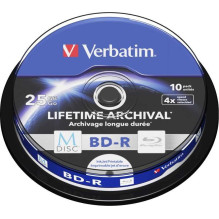 Verbatim BD-R Verbatim M-DISC Print 10 pack Verbatim BD-R Verbatim M-DISC Print 10 pack
