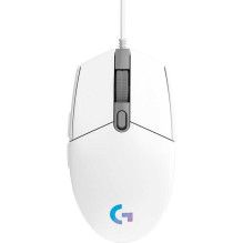 „Logitech G203 Lightsync“ – baltas, 910-005797