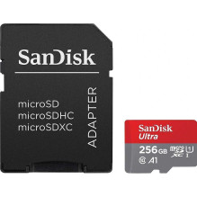 Sandisk Micro SDXC 256GB 10 klasės UHS-I SDSQUAC-256G-GN6MA Sandisk Micro SDXC 256GB 10 klasės UHS-I SDSQUAC-256G-GN6MA