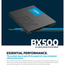 „Crucial BX500“ 2 TB SATA 2,5 colio kietasis diskas „Crucial BX500“ 2 TB SATA 2,5 colio kietasis diskas