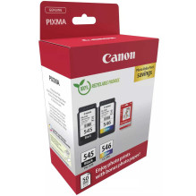„Canon PG-545 / CL-546“ spalvotas rašalas + fotopopierius – ekonomiškas rinkinys „Canon PG-545 / CL-546“ spalvotas rašalas + fotopopierius – ekonomiškas rinkinys