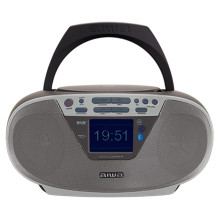 Aiwa AIWA boombox sistema ar bluetooth un TFT-LCD displeju peleks BBTU-500DAB / SL (8435256898453)