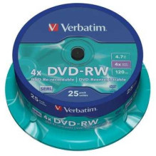 Verbatim DVD-RW 4.7 GB 25 pack