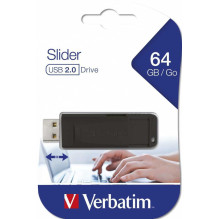 Verbatim 64GB Slider USB 2.0 Black