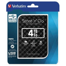 Verbatim Store ''n'' Go 4TB 2.5" Black 53223 Verbatim Store ''n'' Go 4TB 2.5" Black 53223