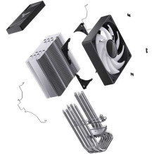 Jonsbo CR-1000 V2 Pro ARGB 120 mm procesoriaus aušintuvas, juodas Jonsbo CR-1000 V2 Pro ARGB 120 mm procesoriaus aušintuvas, juodas