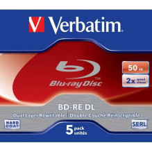 Verbatim BD-RE 50GB x2 dėklas, 5 vnt. Verbatim BD-RE 50GB x2 dėklas, 5 vnt.