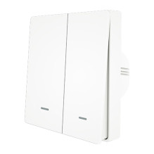 Išmanusis Šviesos Jungiklis - MOES ZS-B-EU2-WH-MS ZigBee 2 Kanalų Baltas Išmanusis Šviesos Jungiklis - MOES ZS-B-EU2-WH-MS ZigBee 2 Kanalų Baltas