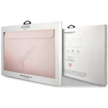 Guess Original Laptop Sleeve Saffiano Script GUCS13PUSASLG 13" Pink