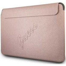 Guess Original Laptop Sleeve Saffiano Script GUCS13PUSASLG 13" Pink