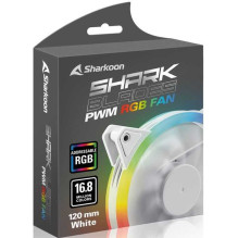 Sharkoon Shark Peiliai PWM RGB 120 mm Case Ventiliatoriaus balta Sharkoon Shark Peiliai PWM RGB 120 mm Case Ventiliatoriaus balta