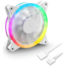 Sharkoon Shark Peiliai PWM RGB 120 mm Case Ventiliatoriaus balta Sharkoon Shark Peiliai PWM RGB 120 mm Case Ventiliatoriaus balta