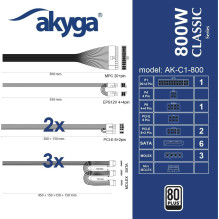 Akyga AK-C1-800 800W Akyga AK-C1-800 800W