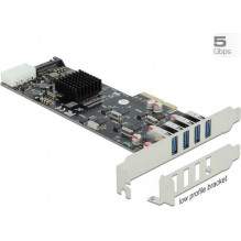 DELOCK DeLOCK PCIe x4 4x external SuperSpeed USB (USB 3.2 Gen 1) USB Type-A