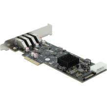 DELOCK DeLOCK PCIe x4 4x external SuperSpeed USB (USB 3.2 Gen 1) USB Type-A