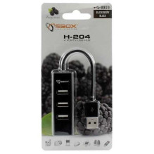Sbox H-204 4 prievadai juodi