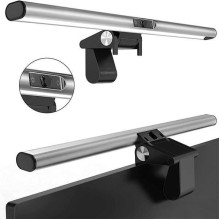 4Smarts 2in1 LightBar Pro Monitor LED Lamp with FullHD Webcam Silver