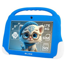 „Blow KidsTAB8“ 8 colių įstrižainės planšetinis kompiuteris, 4 GB, 64 GB, mėlynas