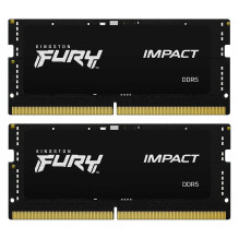 „Kingston Fury Impact“ juodos spalvos 2x16GB DDR5 6400MHz SO-DIMM KF564S38IBK2-32