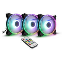 Inter-Tech Argus RS-07 RGB Set 120 mm Case Fan 88885537 Inter-Tech Argus RS-07 RGB Set 120 mm Case Fan 88885537