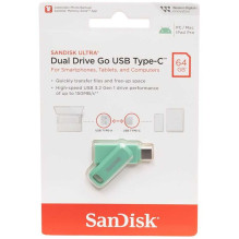Sandisk 64GB Ultra Dual Drive Go USB-A / USB-C 3.2 Absinthe Green Sandisk 64GB Ultra Dual Drive Go USB-A / USB-C 3.2 Absinthe Green