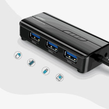 „Ugreen 20265“ daugiafunkcis eterneto adapteris, 3 x USB 3.0, 1 x RJ45