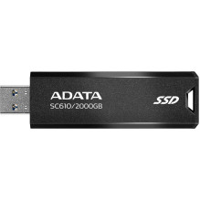 Adata ADATA SC610 2000 GB, external SSD (black, USB-A 3.2 Gen 2) Adata ADATA SC610 2000 GB, external SSD (black, USB-A 3.2 Gen 2)