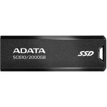 Adata ADATA SC610 2000 GB, external SSD (black, USB-A 3.2 Gen 2) Adata ADATA SC610 2000 GB, external SSD (black, USB-A 3.2 Gen 2)