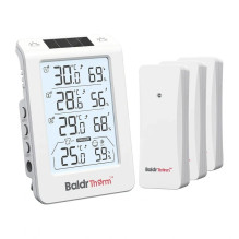 Termohigrometras - RainPoint BALDRTHERM B0598 3 kanalų su Automatiniu Foniniu Apšvietimu